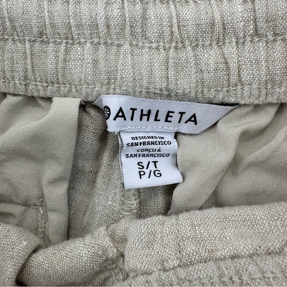 Athleta Retreat 100% Linen High Rise Jogger, Natural Undyed, Small Tall - Picture 7 of 16